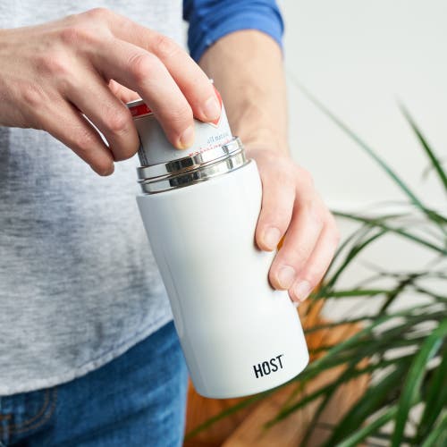 Host Stay-chill Slim Can Cooler In Pearl White