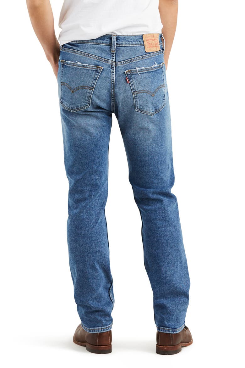 505 Regular Fit Straight Leg Jeans, Alternate, color, FEEL THE MUSIC