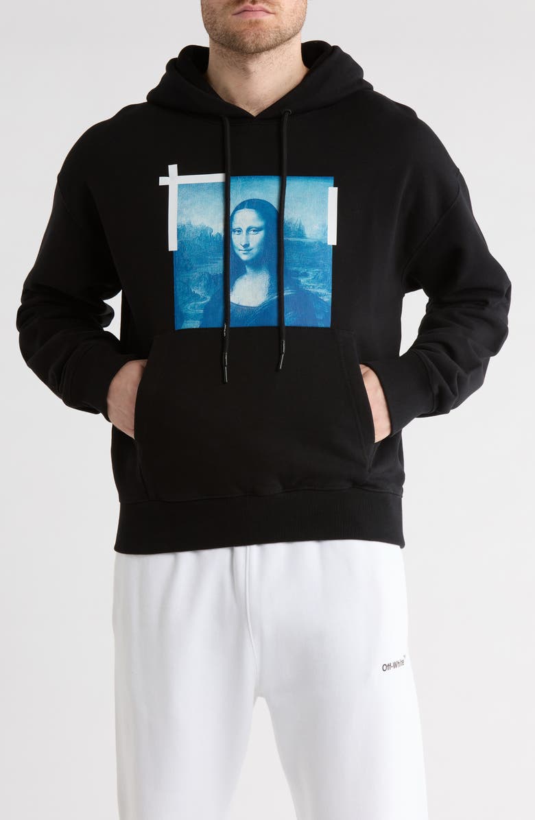Off-White Mona Lisa Oversize Graphic Hoodie, Main, color, 