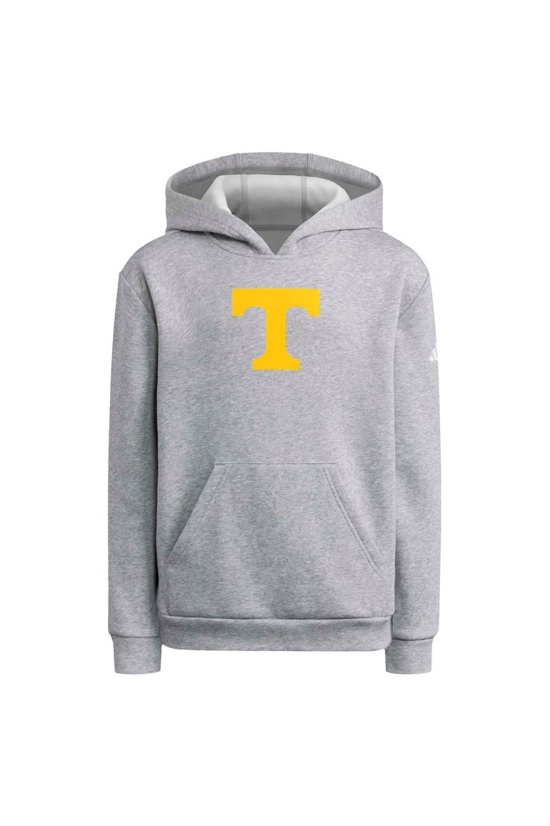 Youth adidas Heather Gray Tennessee Volunteers Primary Logo Hoodie, Alternate, color, Heather Gray