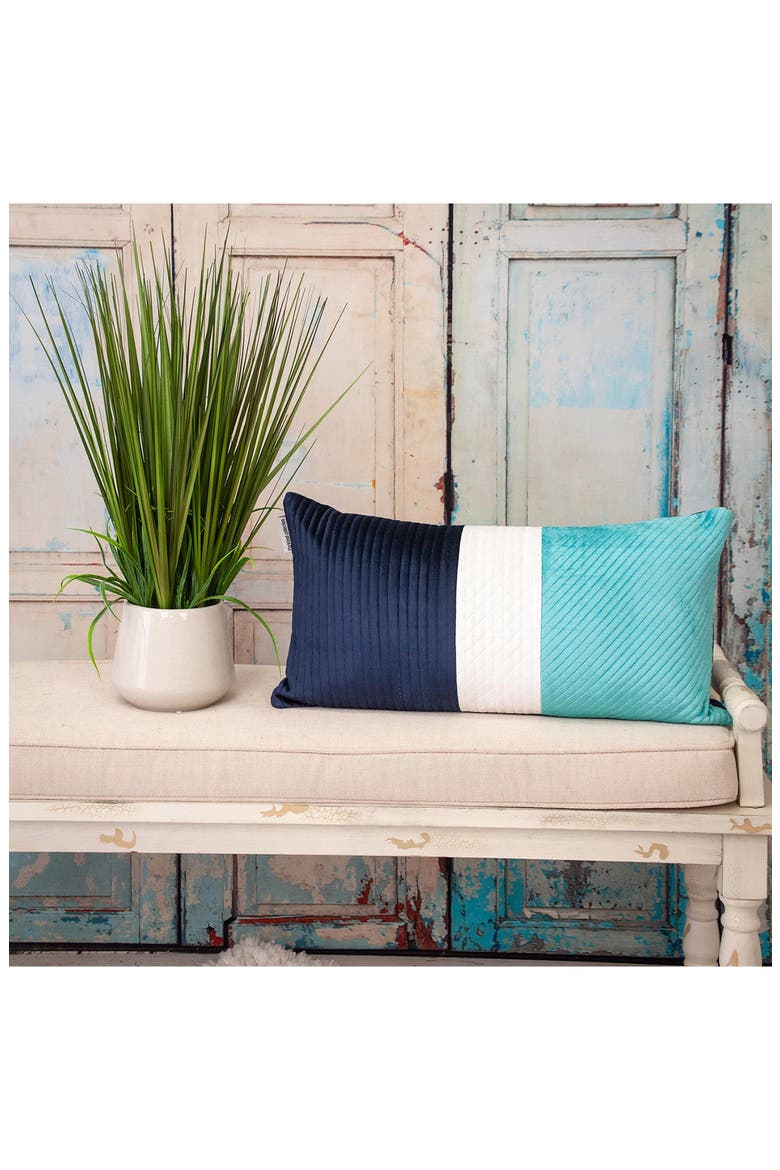 Hiro Throw Pillow, Alternate, color, NAVY