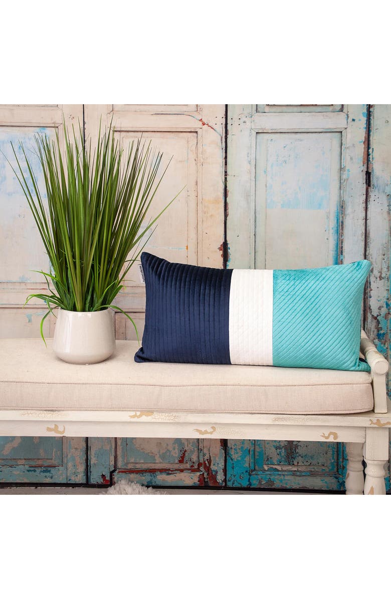 PARKLAND COLLECTION Hiro Throw Pillow, Alternate, color, Navy