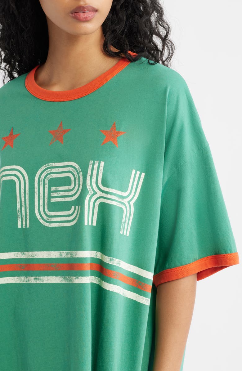 Daydreamer Mexico World Cup Oversized Ringer Graphic T-Shirt, Alternate, color, Jade Combo