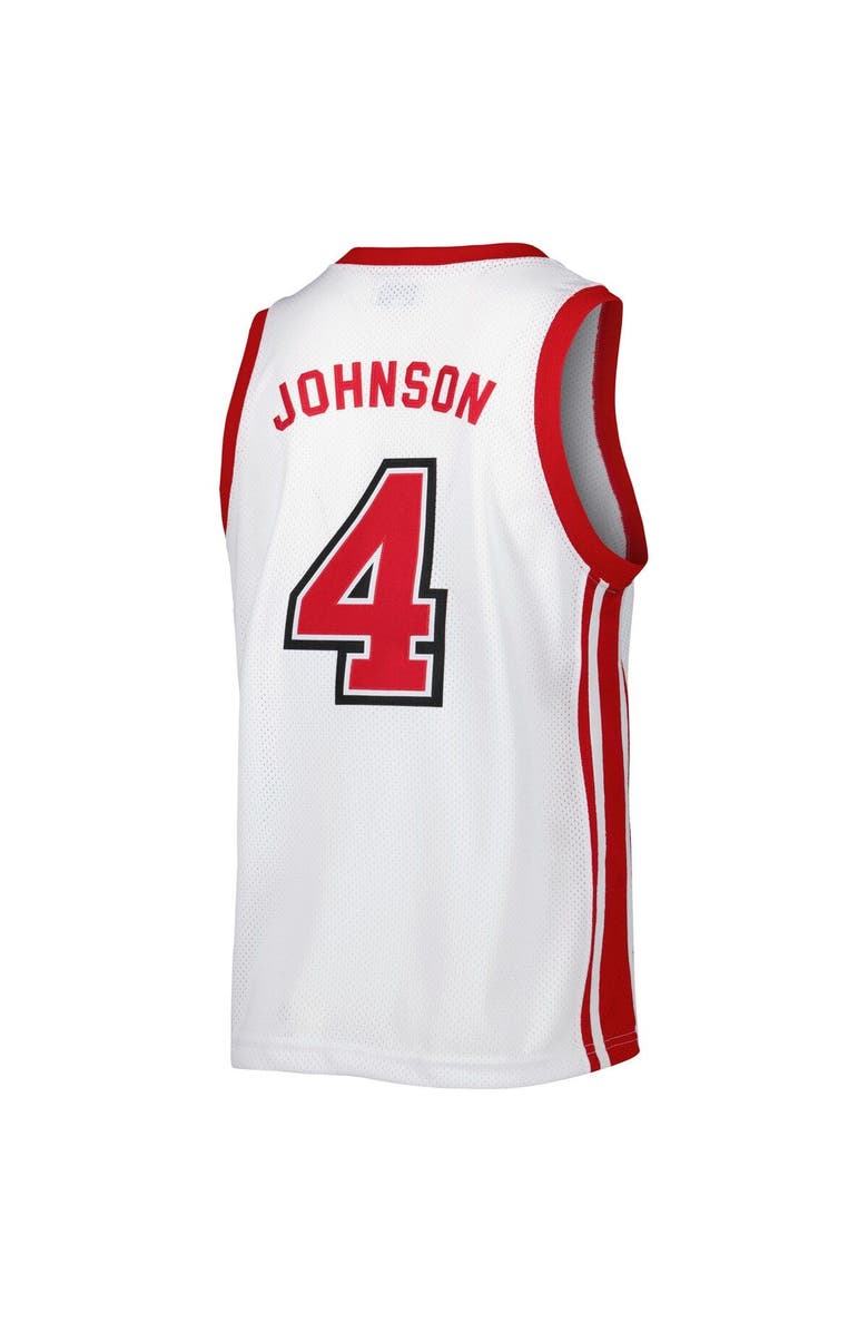 Retro Brand Men's Original Retro Brand Larry Johnson White UNLV Rebels Alumni Commemorative Replica Basketball Jersey, Alternate, color, 