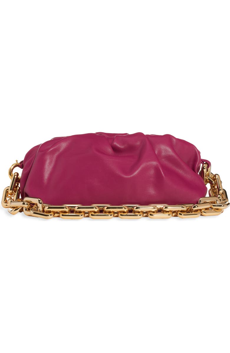 Bottega Veneta The Chain Pouch Leather Shoulder Bag, Alternate, color, Cinnabar-Gold