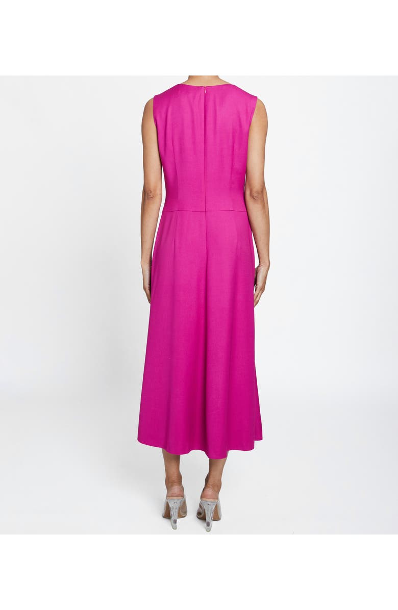 Santorelli BELLE Sleeveless Midi Dress with Front Seam Detail, Alternate, color,