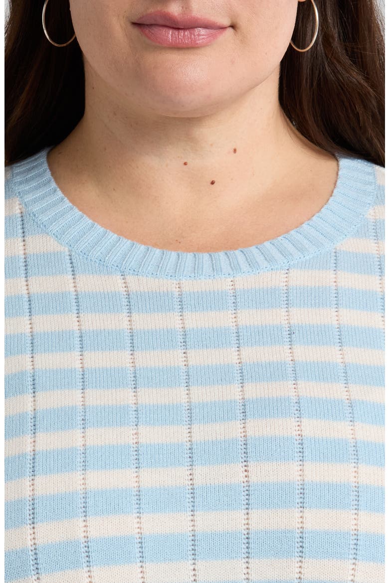 Stitch Play Stripe Sweater, Alternate, color, BLUE FALLS- IVORY PRISTINE STP
