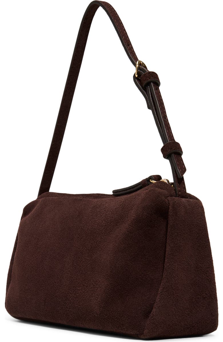 Ted Baker Nicki Suede Shoulder Bag, Alternate, color, Espresso Suede