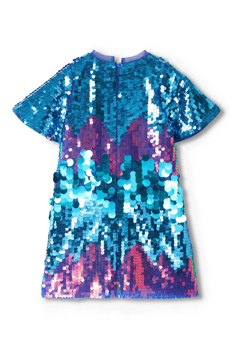 Kids' Enchanted Sequin Dazzler Dress, Alternate, color, BLUE