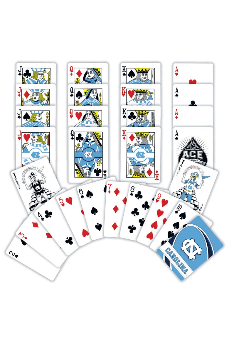 UNC Tar Heels Playing Cards, Alternate, color, Multicolor