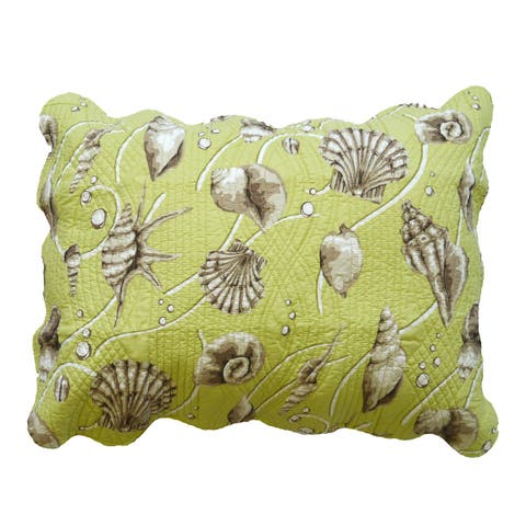 20" x 26" Calypso Shells Cotton Standard Sham - Machine Washable