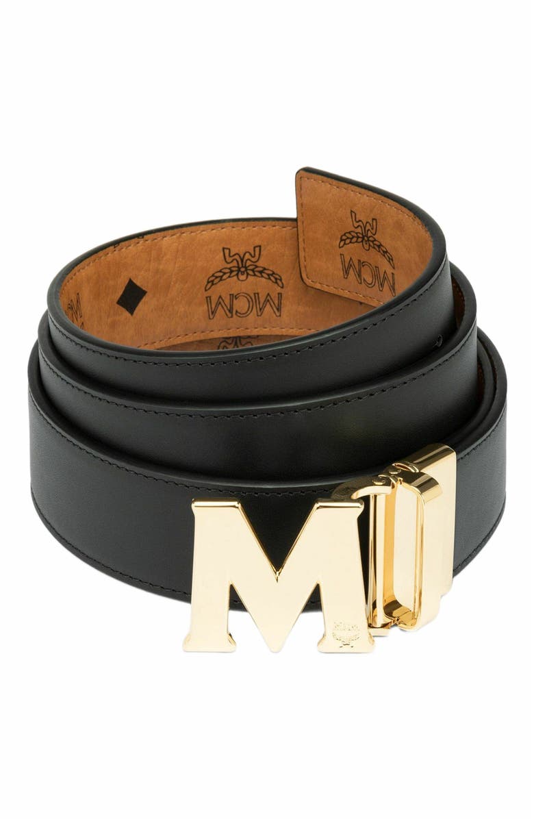 MCM Claus M Reversible Belt 1.5" in Visetos, Alternate, color, 