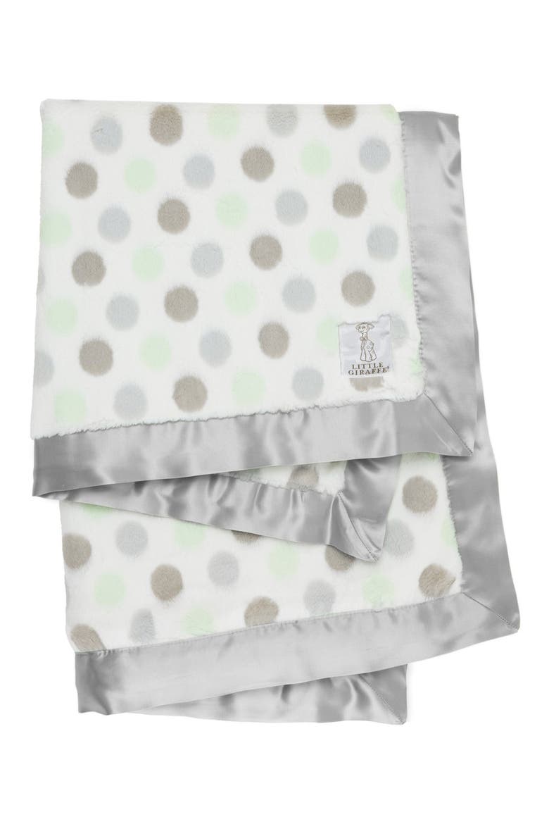 Luxe Dot Blanket, Main, color, CELADON
