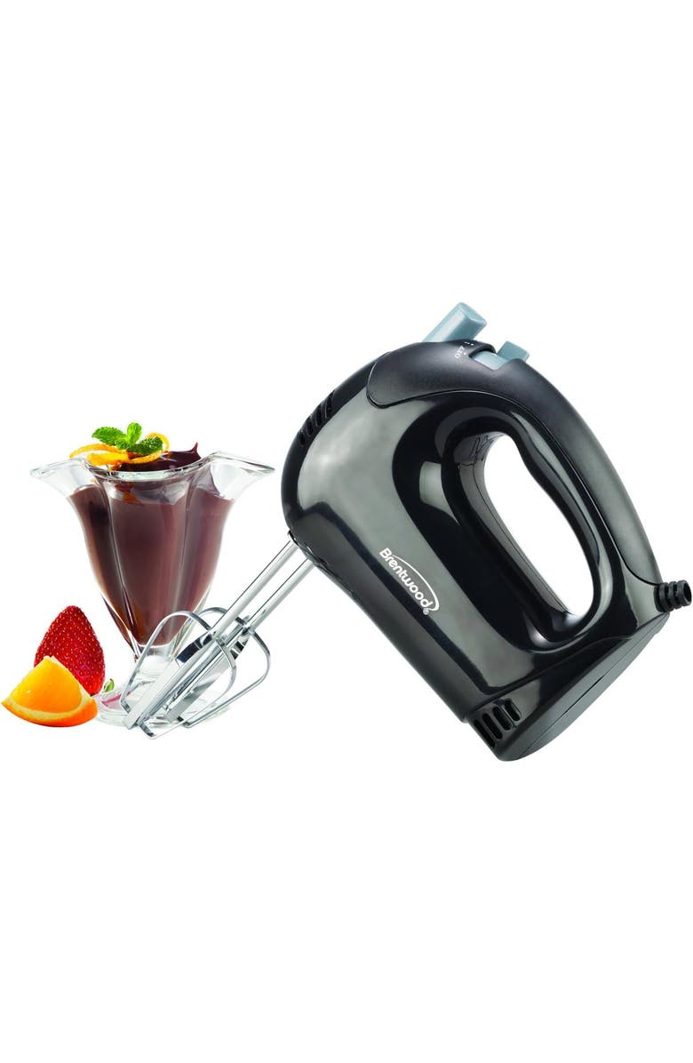 Brentwood 5-Speed Hand Mixer, Alternate, color, Black