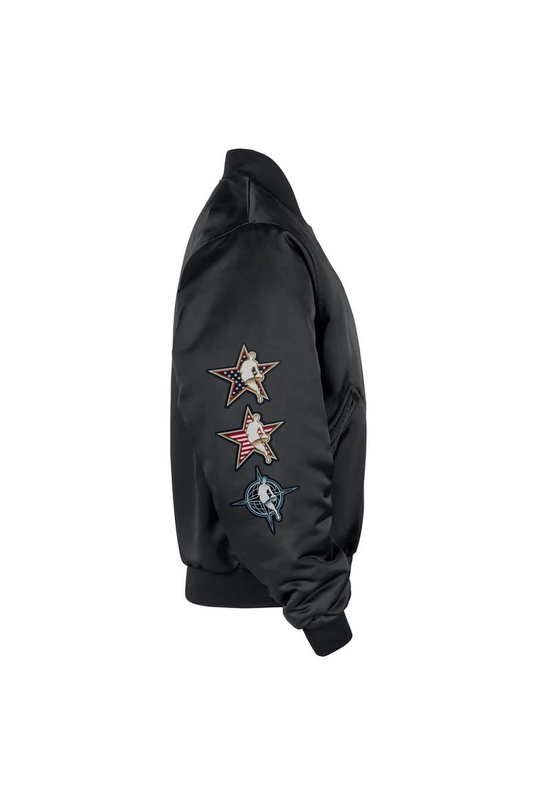 Men's Nike Black 2026 NBA All-Star Game Satin Full-Snap Jacket, Alternate, color, Black