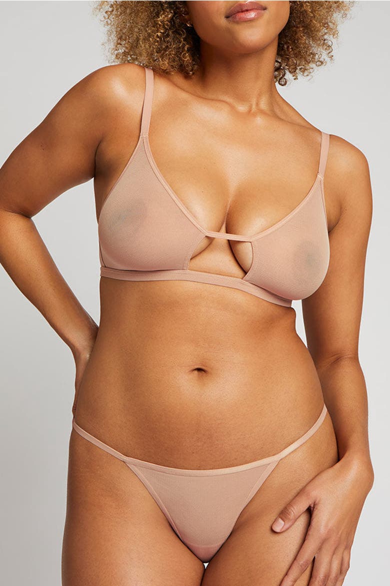 Sieve String Thong, Alternate, color, Buff