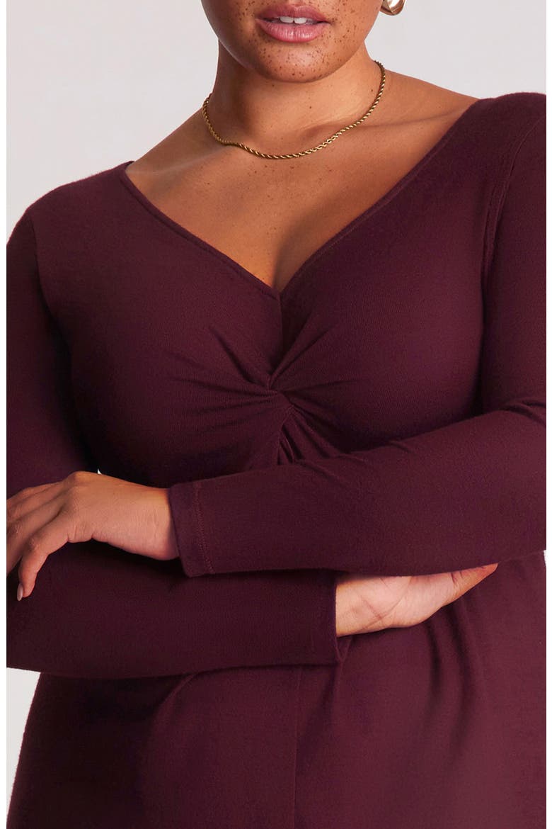 Ezra Sweetheart Neck Midi Dress, Alternate, color, FIG