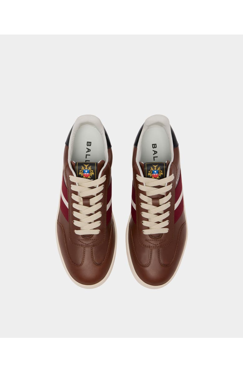 Bally Retro Crest Sneaker in Leather, Alternate, color,