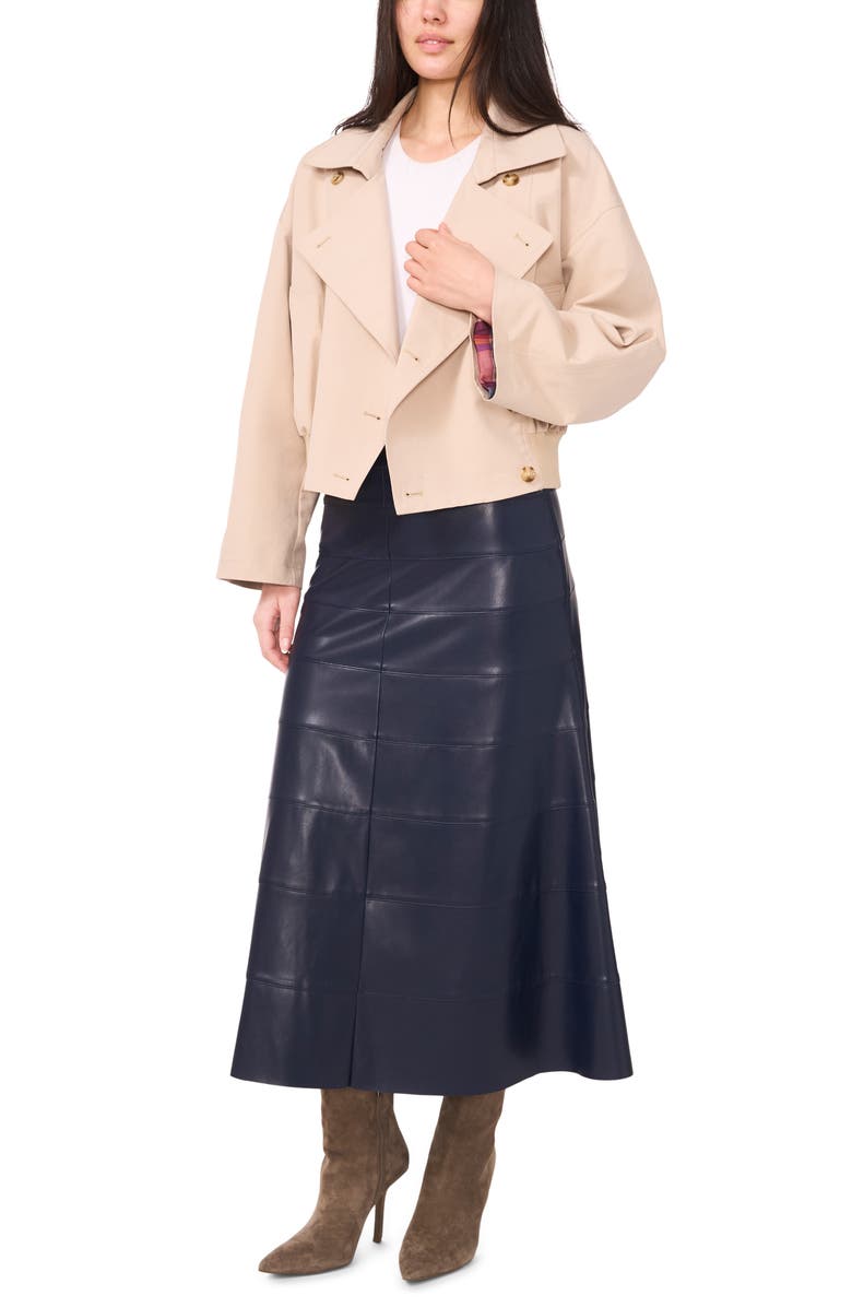 1.STATE Crop Trench Coat, Alternate, color, Taupe