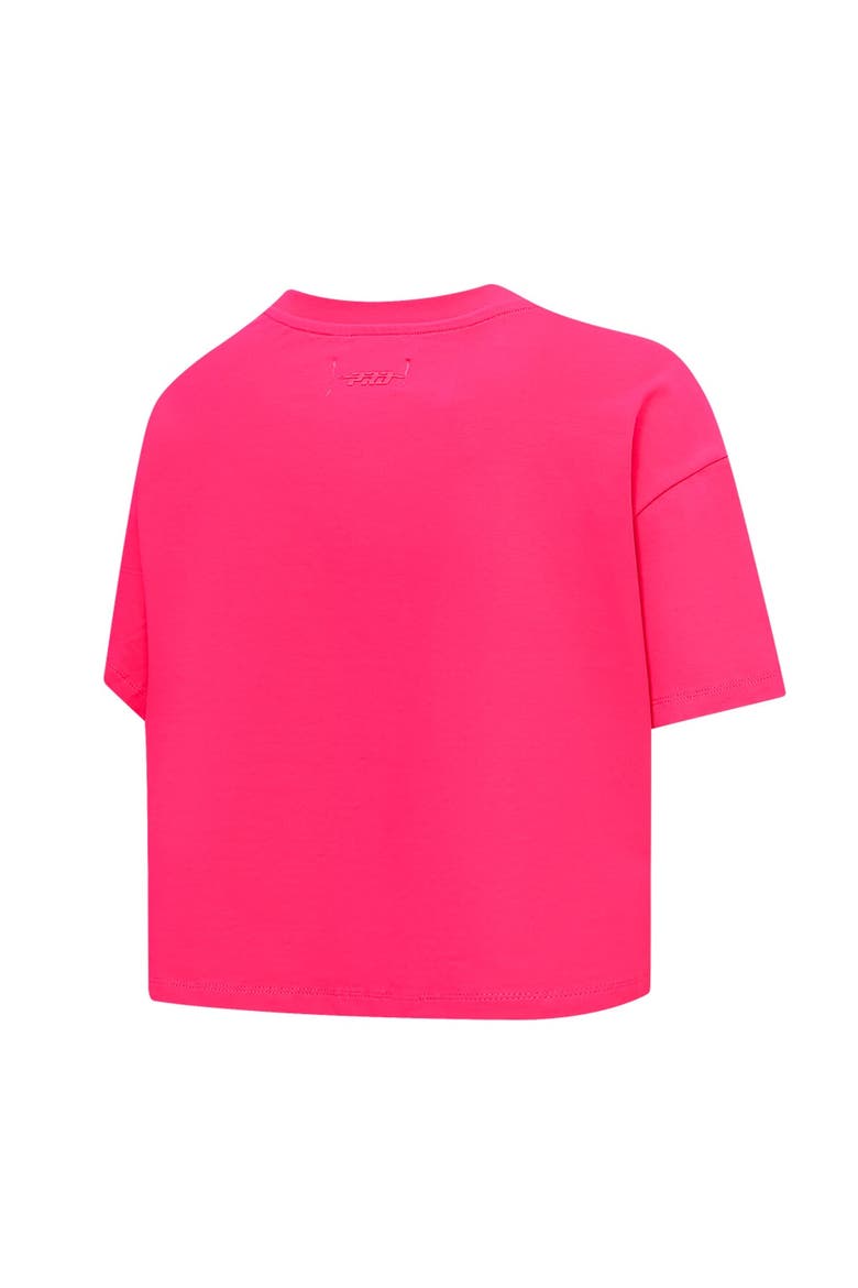 Women's Pro Standard Pink Philadelphia Phillies Triple Pink Boxy Cropped T-Shirt, Alternate, color, Pink