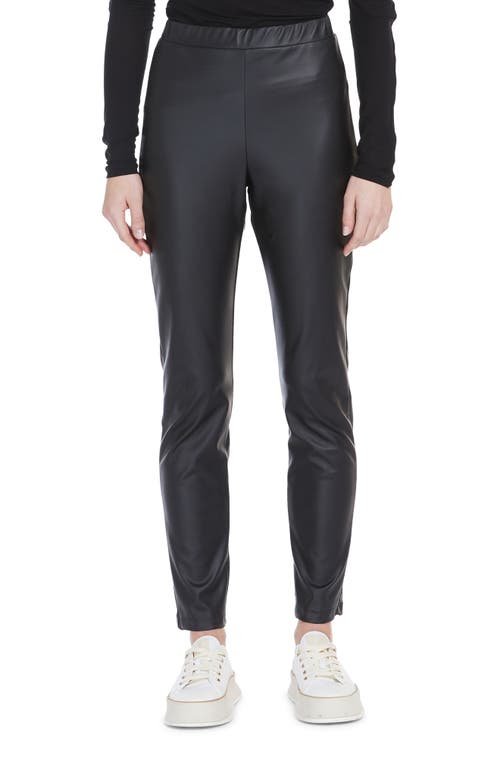 Max Mara Leisure Rodano Faux Leather Leggings in Black 