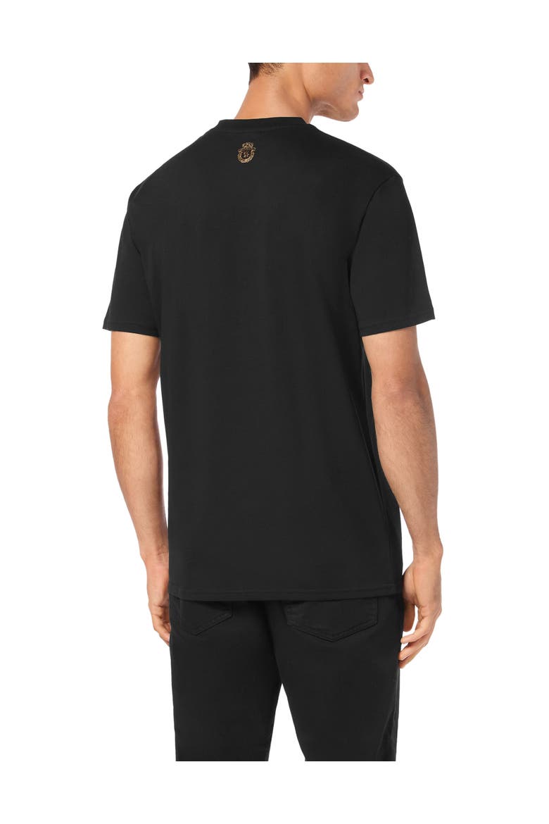 T-Shirt Round Neck Men, Alternate, color, black