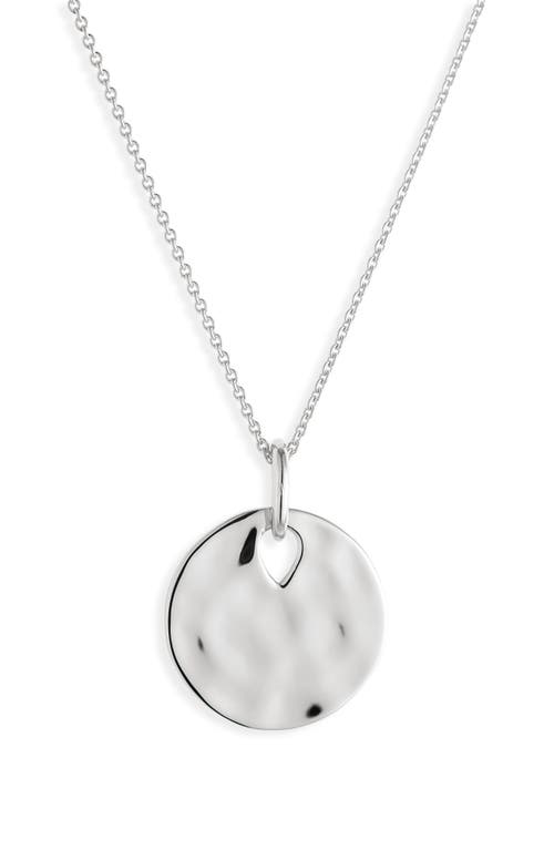 Monica Vinader Ziggy Pendant Necklace in Sterling Silver 