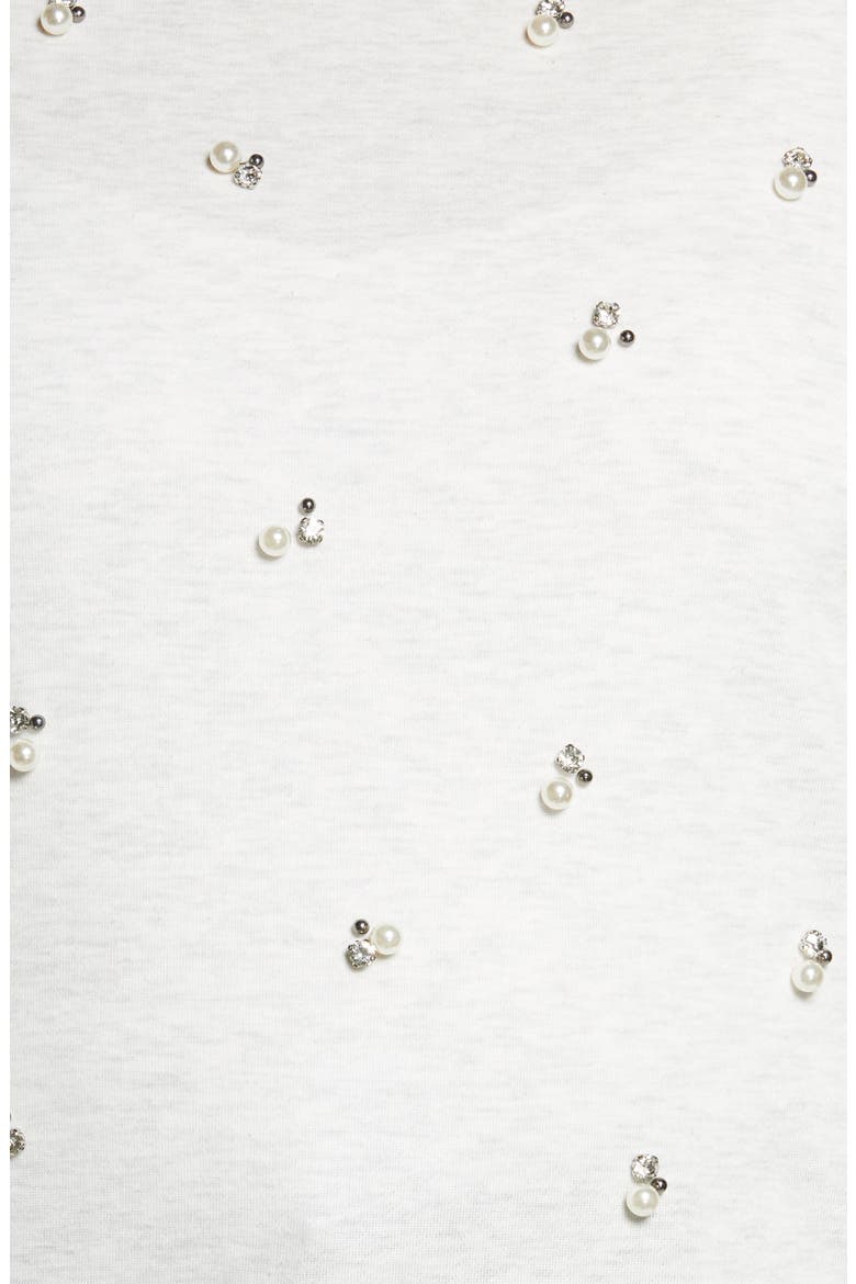 Embellished Sweatshirt (Nordstrom Exclusive), Alternate, color, HOFW-HEATHER OFF WHITE