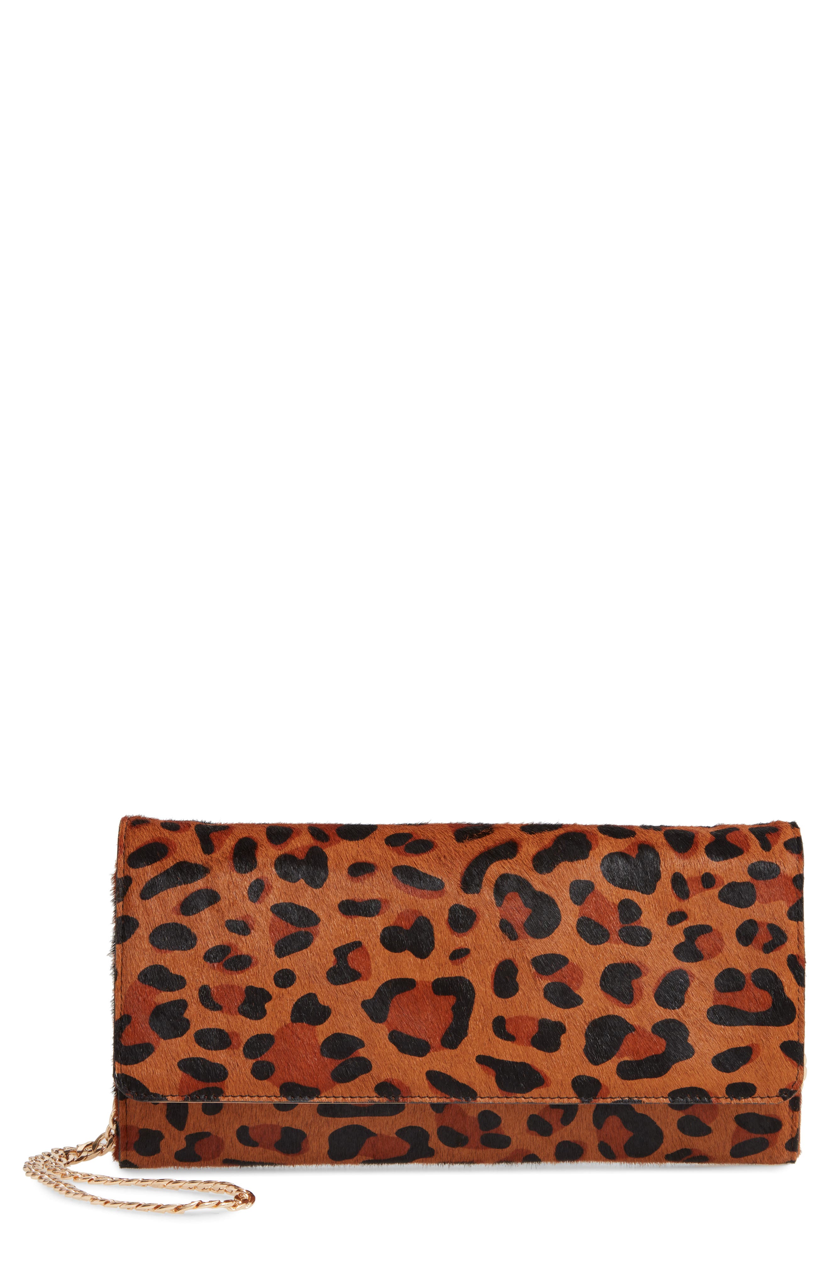 Selena Clutch, Main, color, BROWN AZTEC LEOPARD