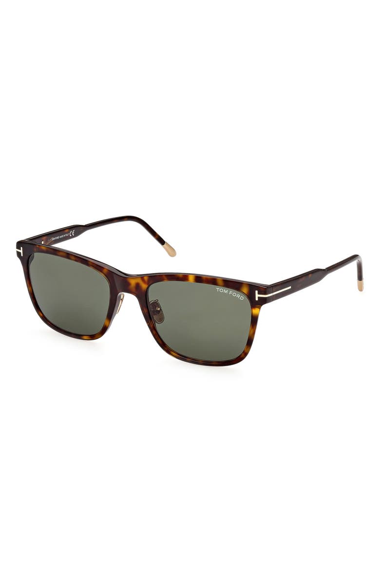 TOM FORD 57mm Square Sunglasses, Alternate, color, 