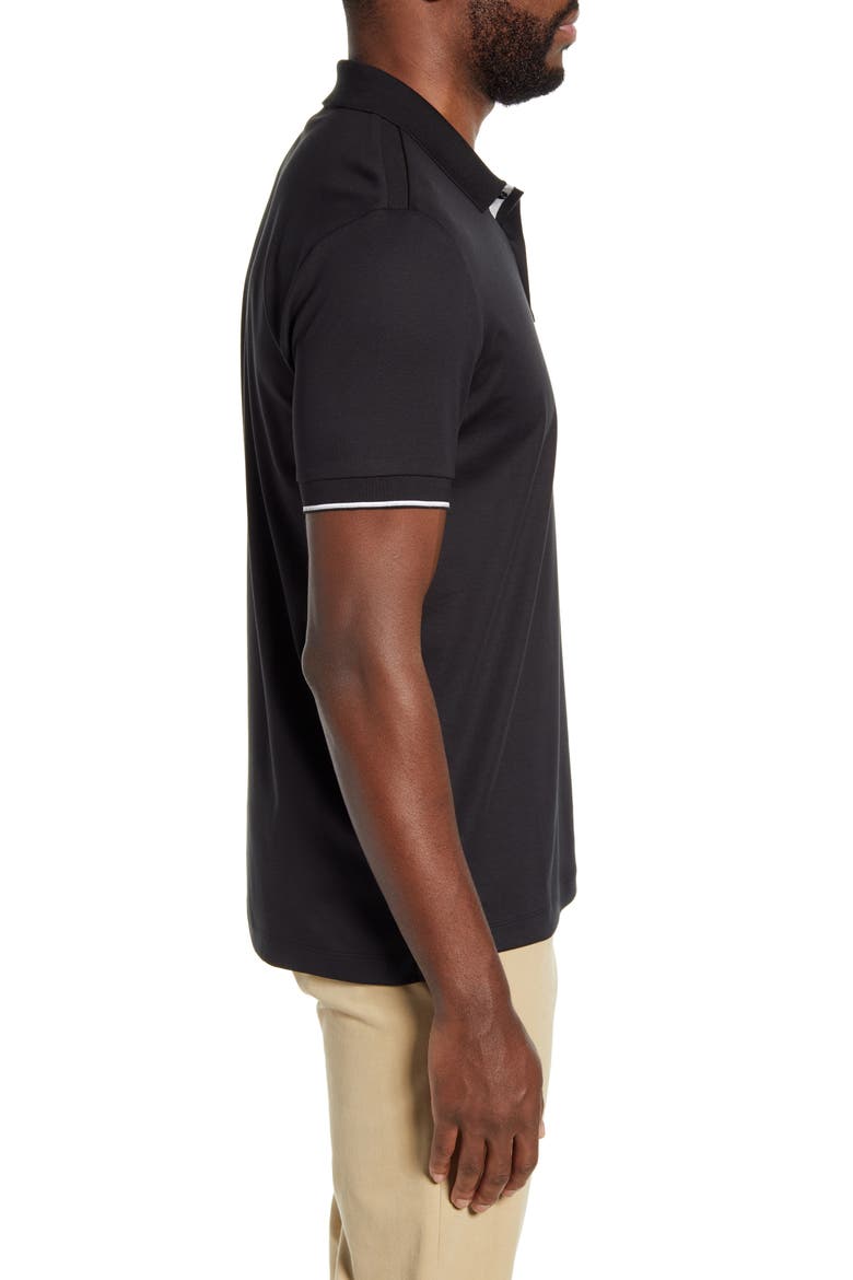Parlay 78 Solid Polo, Alternate, color, BLACK