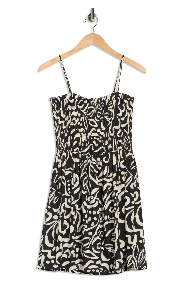 Billabong Seaside Breeze Minidress, Alternate, color, Black Pebble