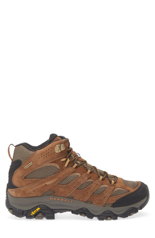 Merrell Moab 3 Mid Waterproof Hiking Shoe In Earth