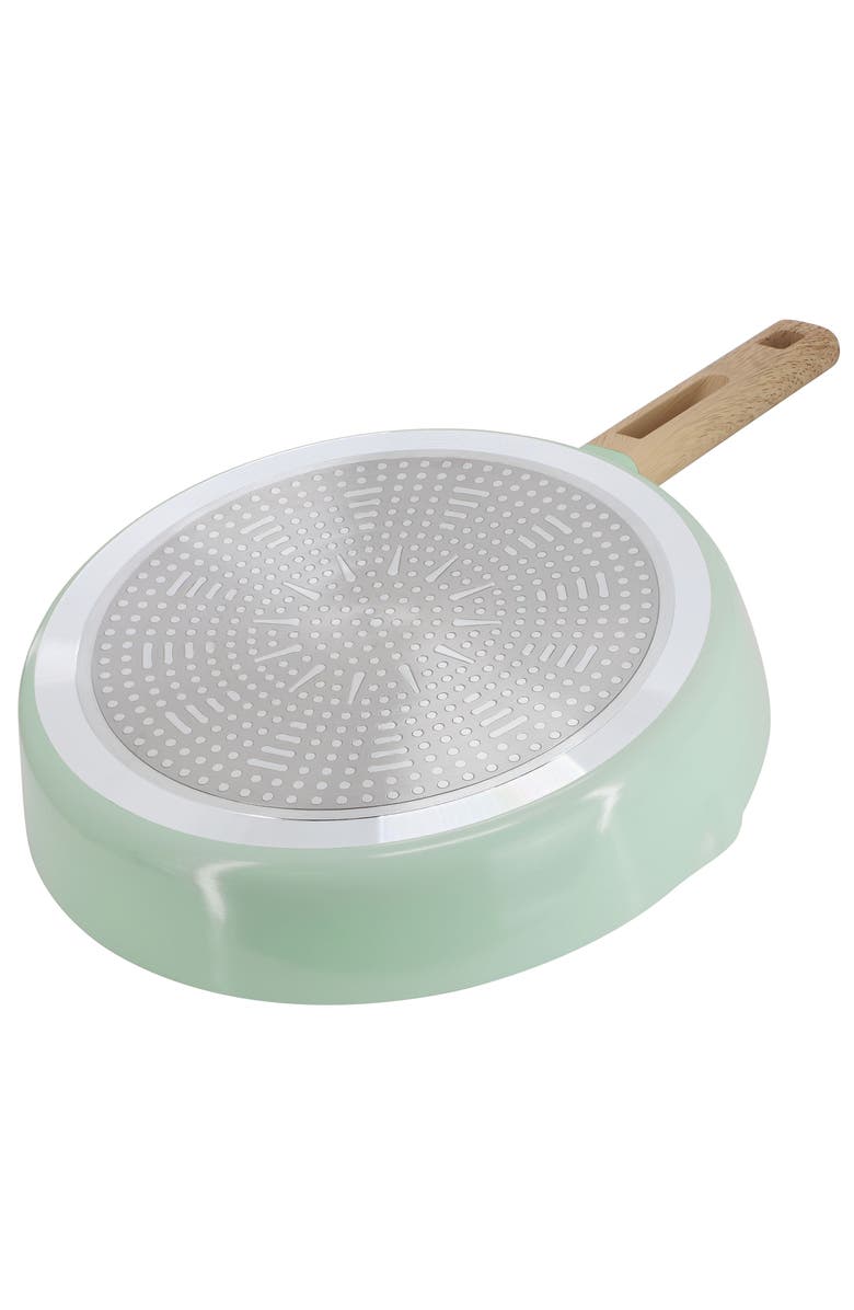Gibson Home Marbleton Ceramic Nonstick Alumium 11 Inch Frying Pan, Alternate, color, Green