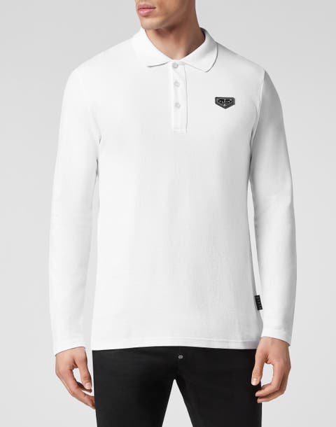 Slim Fit Long-Sleeve Polo Men
