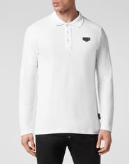 PHILIPP PLEIN Slim Fit Long-Sleeve Polo Men