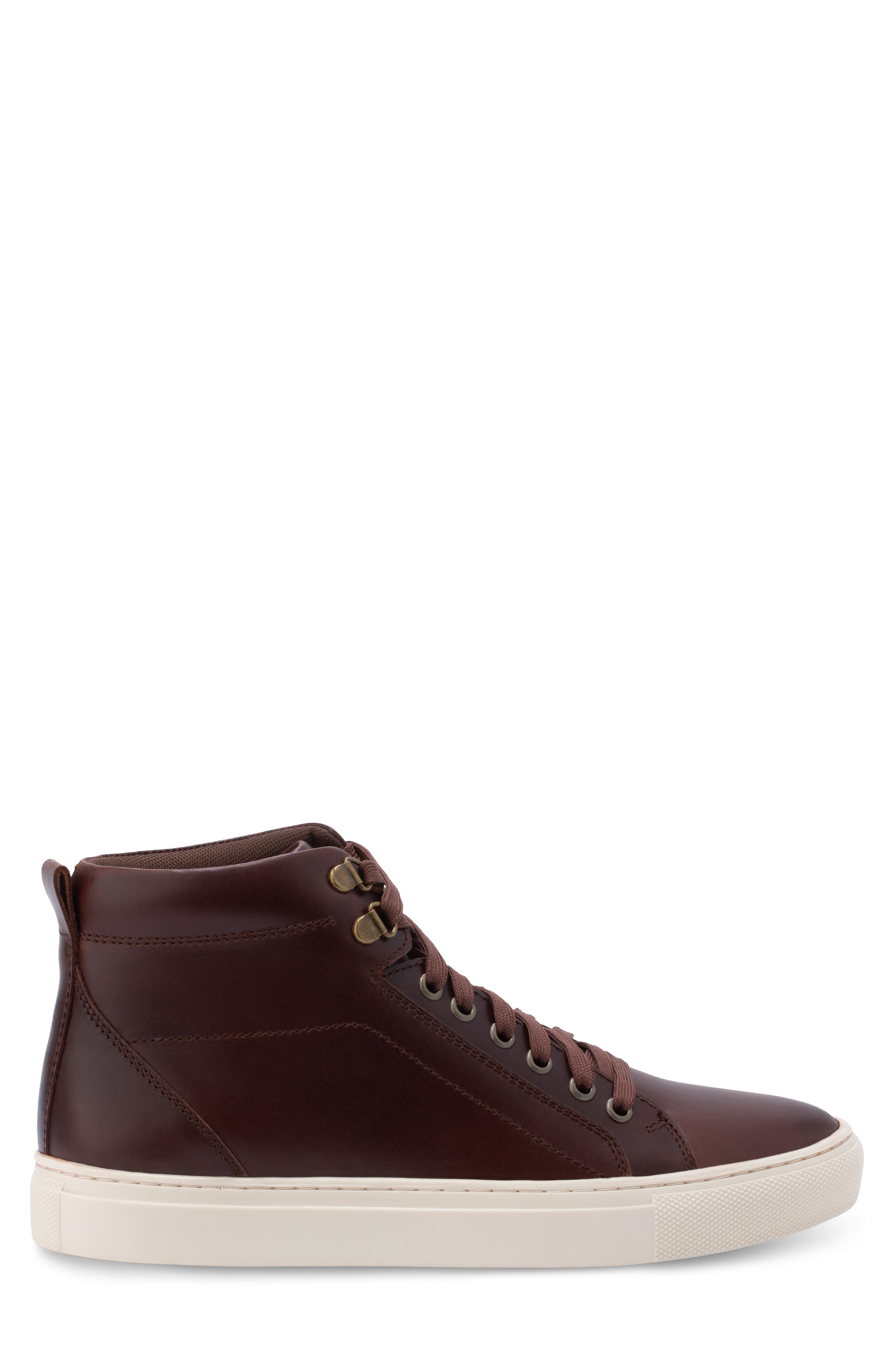 Wellington High Top Sneaker, Alternate, color, BROWN