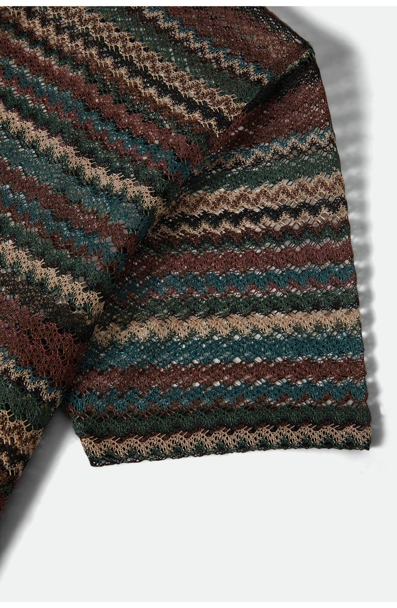 Brixton Varsity Retro Stripe Johnny Collar Polo, Alternate, color, Multi Retro Stripe