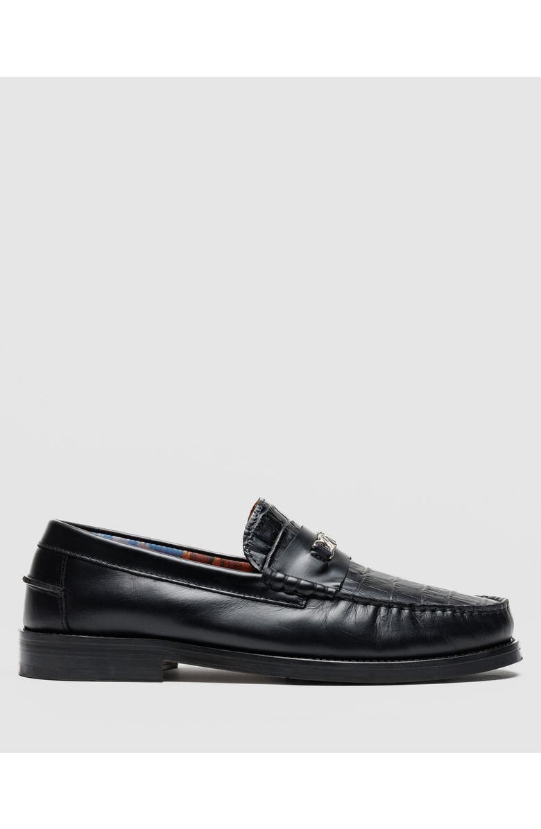 Naked Wolfe Roma Black Croc, Main, color, Black