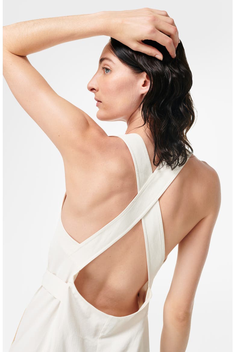 Utility Open Back Jumpsuit, Alternate, color, CHALK WHITE