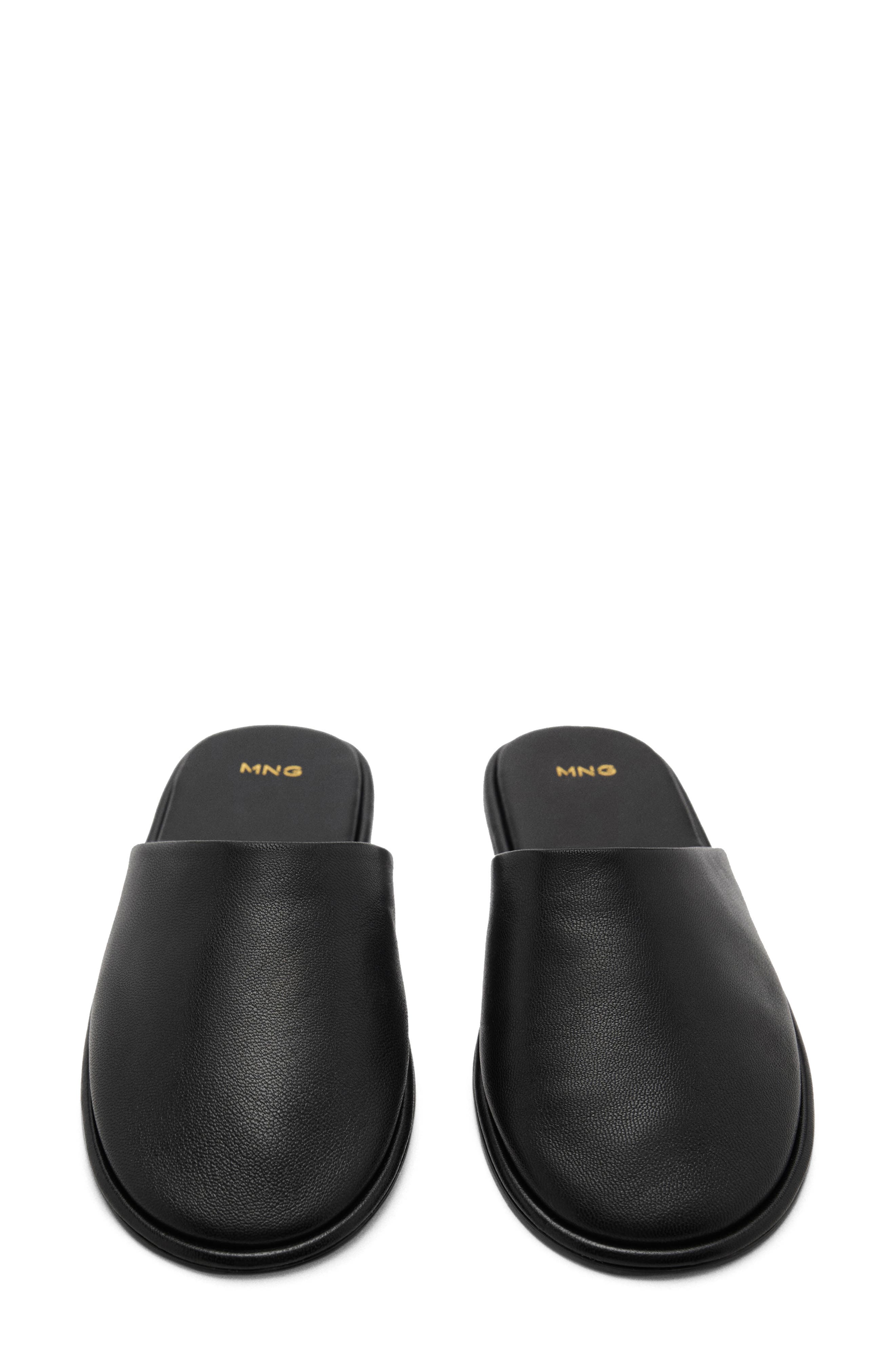 MANGO Flat Mule, Alternate, color, Black