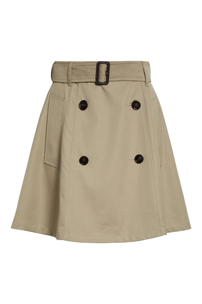 Josselyn Belted Trench Miniskirt, Alternate, color, QUILL