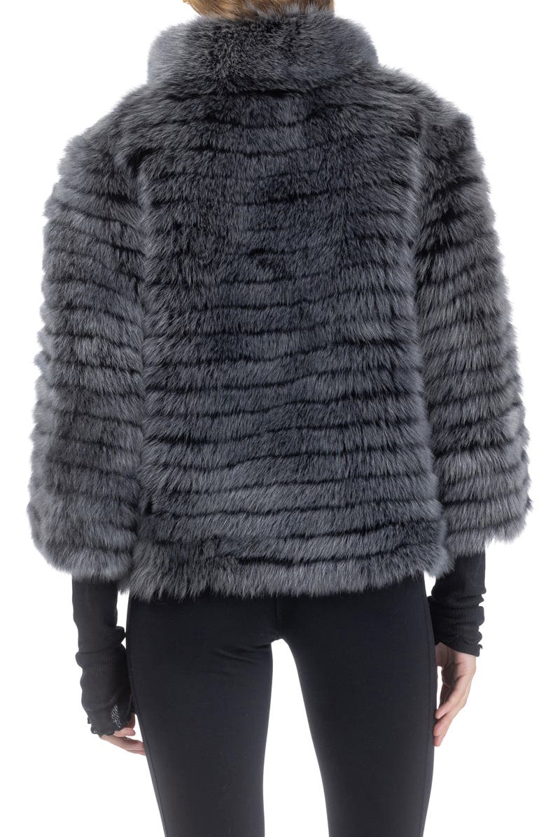 GORSKI Genuine Shearling Layered Jacket, Alternate, color, Black Brisa