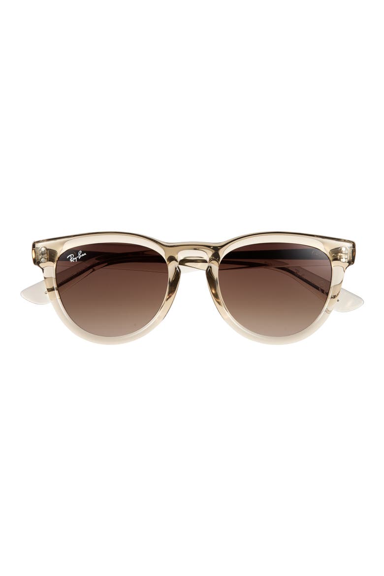 RB2237 51mm Round Gradient Sunglasses, Main, color, LIGHT BROWN