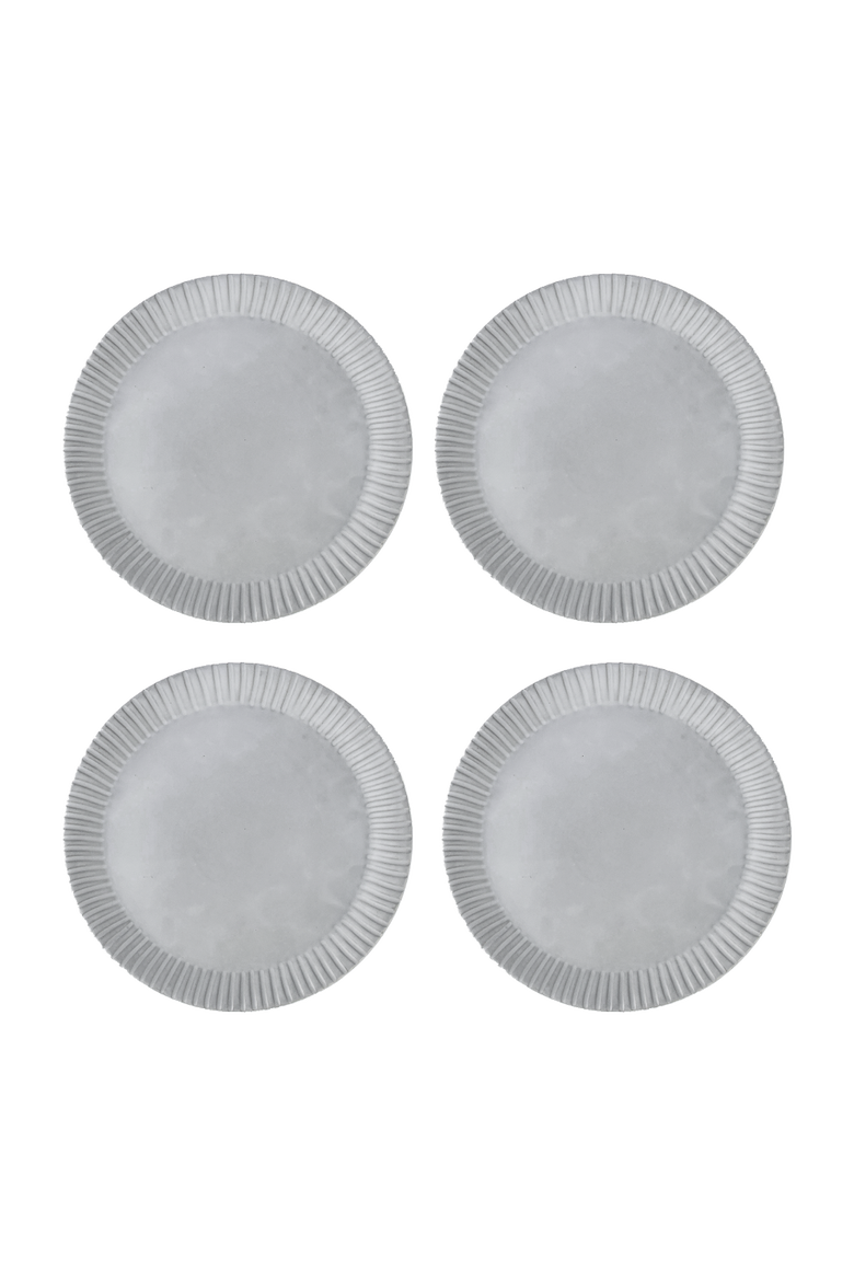 Cloud Lines Dinner Plate - Set of 4, Main, color, White
