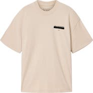 AllSaints Redact Mock Neck Graphic T-Shirt