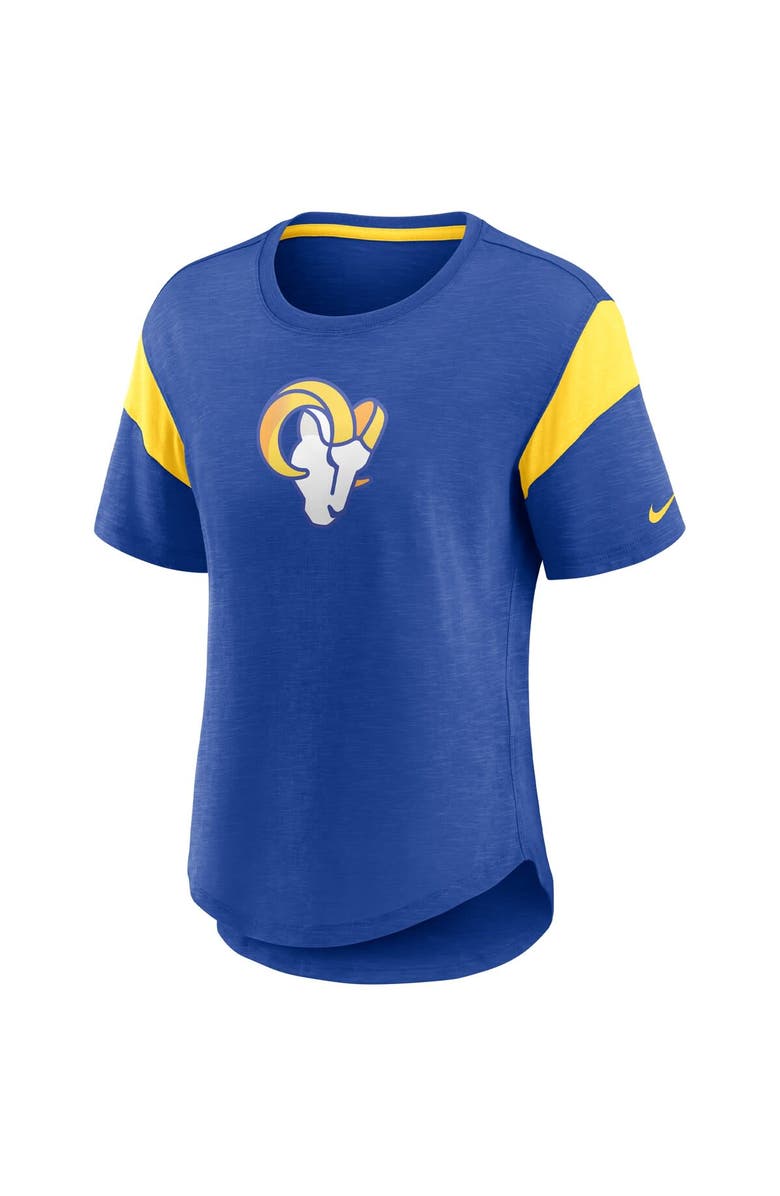Nike Women's Nike Heather Royal Los Angeles Rams Primary Logo Fashion Top, Alternate, color, Heather Royal