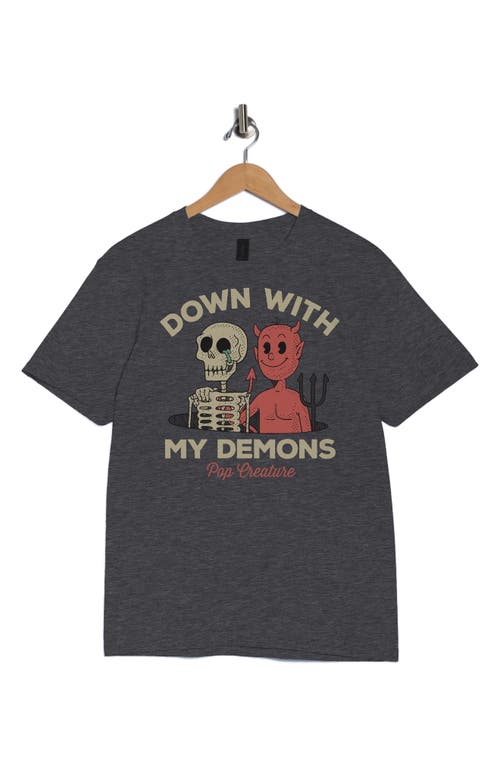 Monster Digital Down With My Demons Graphic T-shirt In Gray