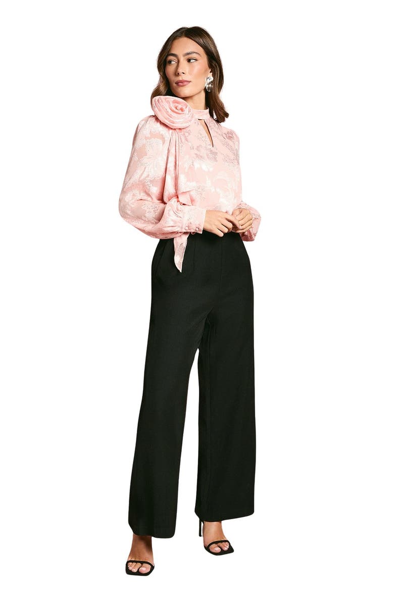 Coast Satin Jacquard Corsage 2 In 1 Jumpsuit, Main, color, Blush
