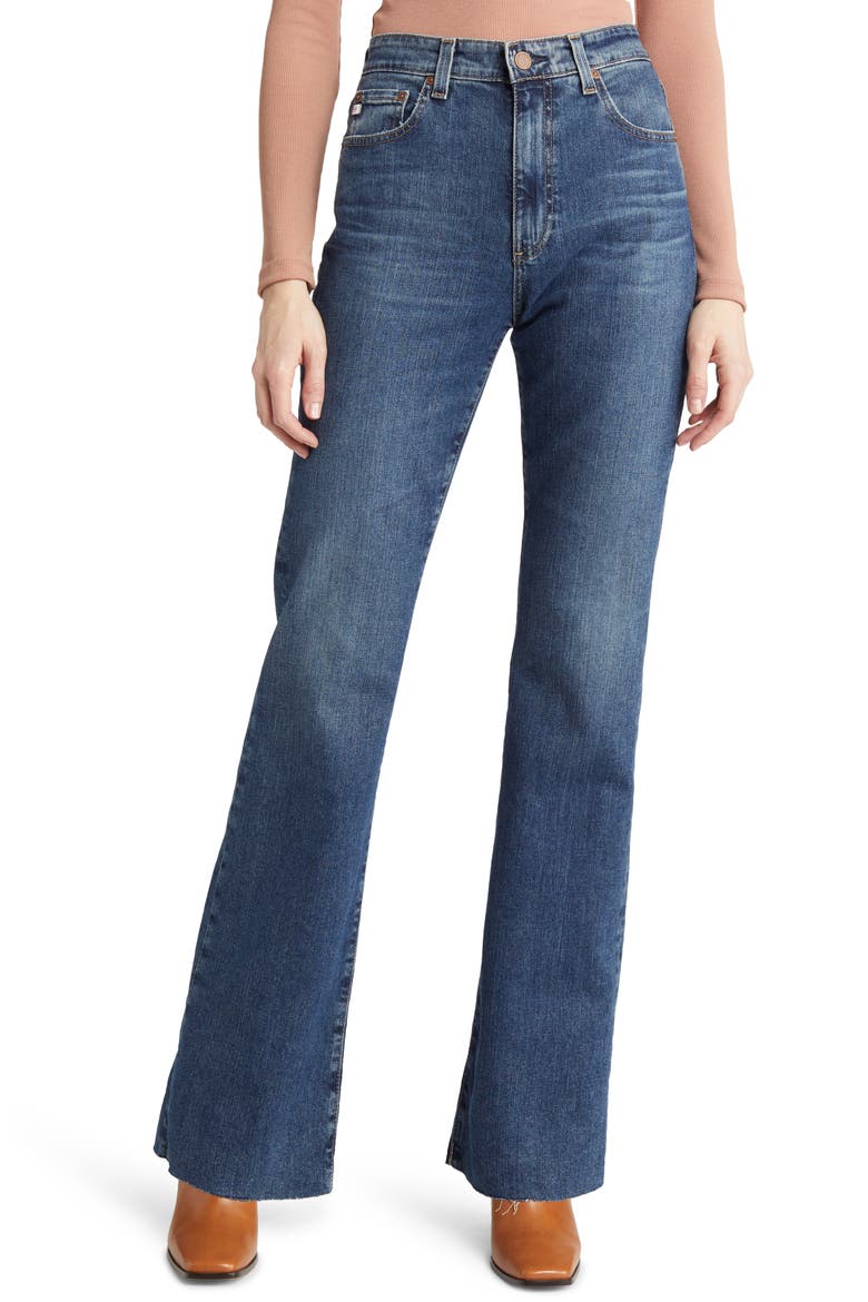 Alexxis High Waist Bootcut Jeans, Main, color, 14 YEARS WILDERNESS